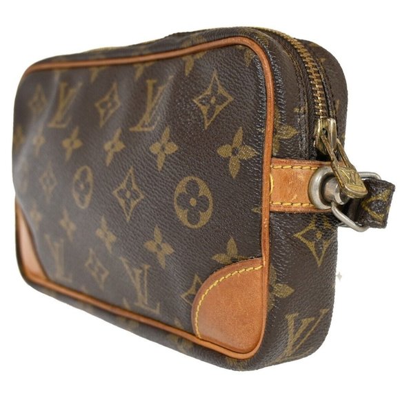 LOUIS VUITTON Marly Dragonne PM Clutch Hand Bag Monogram Leather M51827 30HB654 - Picture 7 of 15